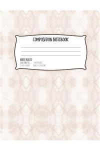 Composition Notebook Wide Ruled 120 Sheets 240 Pages 7.44
