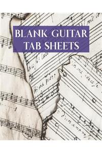 Blank Guitar Tab Sheets