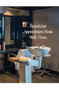 Beautician Appointment Book With Times
