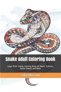 Snake Adult Coloring Book