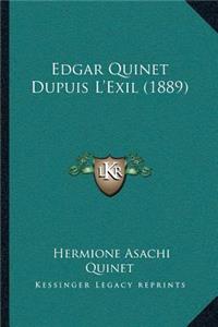 Edgar Quinet Dupuis L'Exil (1889)
