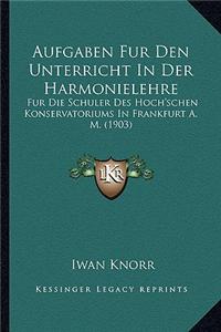 Aufgaben Fur Den Unterricht In Der Harmonielehre