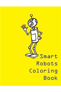 Smart Robots Coloring Book