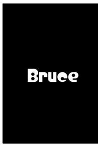 Bruce - Black Personalized Notebook / Extended Lined Pages / Soft Matte Cover