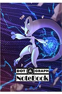 Mewtwo Notebook: Dot-grid, Graph; Pocket Notebook / Journal / Diary