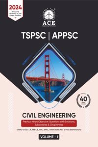 TSPSC | APPSC Civil Engineering Previous Years Objective Questions with Solutions, Subjectwise & Chapterwise Volume 1 (40 years)