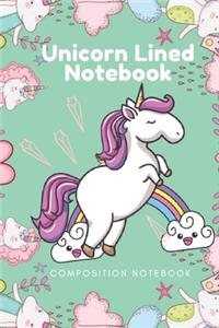 Unicorn Lined Notebook - Composition Notebook