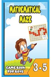 Mathematical Maze game book for Boys