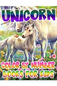 Unicorn Color By Number Books For Kids
