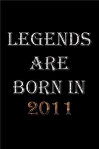 Legends Are Born In 2011 Notebook