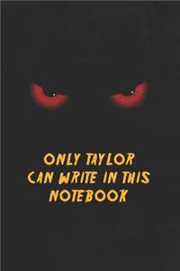 Taylor Notebook