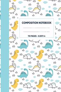 composition notebook with drawing space
