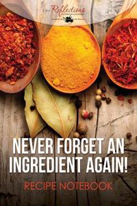 Never Forget an Ingredient Again! Recipe Notebook