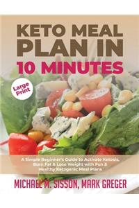 Keto Meal Plan in 10 Minutes