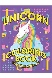 Unicorn Coloring Book for Kids Ages 4-8