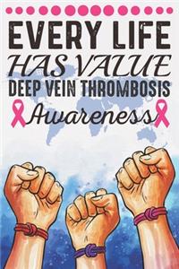 Every Life Has Value Deep Vein Thrombosis Awareness