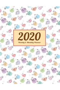 2020 Planner Weekly & Monthly 8.5x11 Inch