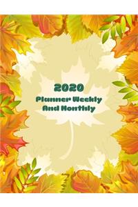 2020 Planner Weekly And Monthly