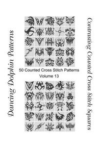Contrasting Counted Cross Stitch Squares