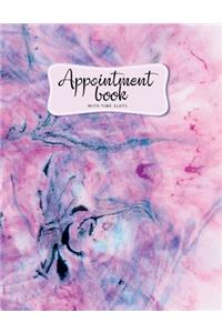 Appointment book with time slots