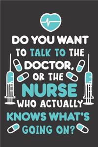 Do You Want To Talk To The Doctor, Or The Nurse Who Actually Knows What's Going On
