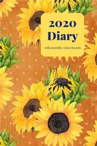 2020 Diary with monthly vision boards
