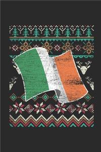 Ugly Christmas - Ireland Flag: Dotted Bullet Journal (6 X 9 -120 Pages) - Ugly Christmas Gift and Holiday Planner For Women, Men, Teens And Kids