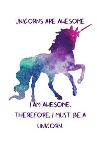 Unicorn Graph Paper Composition Notebook