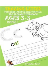 Tracing Letter Preschoolers Practice Writing ABC Alphabet Workbook*Kids Ages 3-5