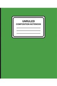 Unruled Composition Notebook
