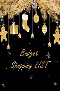 Budget Shopping List