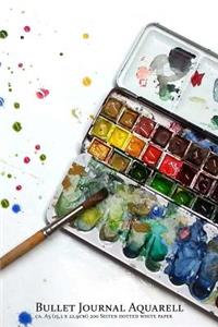 Bullet Journal Aquarell ca. A5 (15,2 x 22,9cm) 200 Seiten dotted white paper
