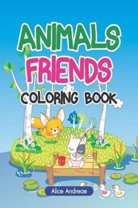 Animals Friends Coloring Book