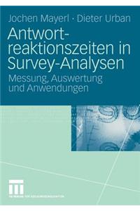 Antwortreaktionszeiten in Survey-Analysen
