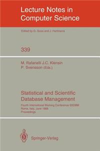 Statistical and Scientific Database Management