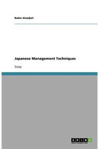 Japanese Management Techniques