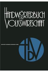 Handwörterbuch der Volkswirtschaft