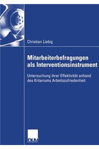 Mitarbeiterbefragungen ALS Interventionsinstrument