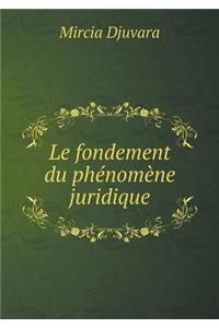 Le Fondement Du Phénomène Juridique