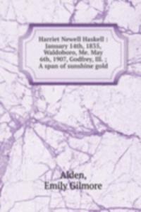Harriet Newell Haskell