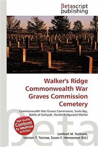 Walker's Ridge Commonwealth War Graves Commission Cemetery
