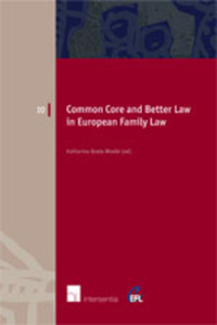 Common Core and Better Law in European Family Law