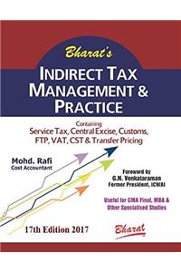 INDIRECT TAX MANAGEMENT & PRACTICE (For CMA Final)