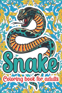 Snake Coloring Book For Adults