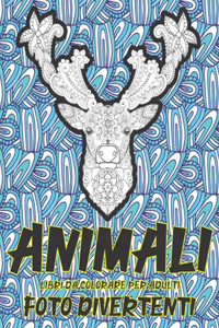 Libri da colorare per adulti - Foto divertenti - Animali