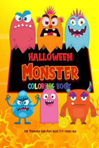 halloween monster coloring book