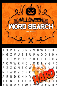 Halloween Word Search For Adults HARD