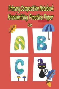 Primary Composition Notebook Handwriting Practice Paper Cats