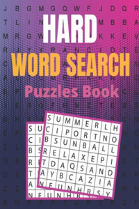Hard Word Search Puzzles Book