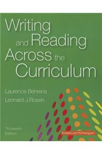 Writing and Reading Across the Curriculum Plus Mywritinglab with Pearson Etext - Access Card Package